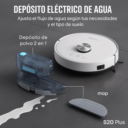 Aspiradora Robot Inteligente CleanPro™ S20 Plus – 3 en 1