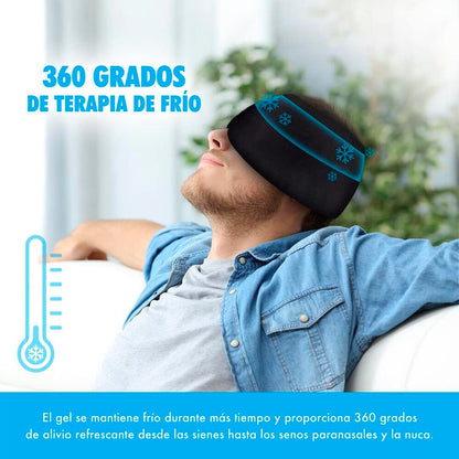 Pack Almohadilla de gel para rodillas codos Y Gorro de gel para el tratamiento de dolor