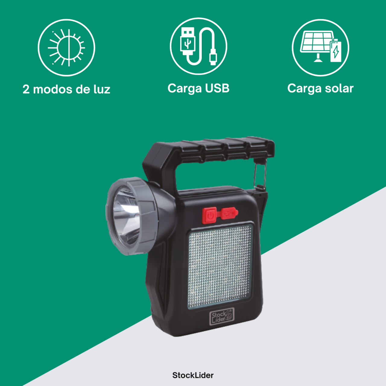 Lámpara solar portátil